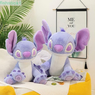 Fishstick1 ตุ๊กตาฟิกเกอร์ Stitch สีม่วง สําหรับตกแต่งห้องเด็ก