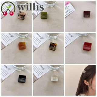 Willis กิ๊บติดผม ทรงหางม้า ทรงสี่เหลี่ยม ขนาดเล็ก แฟชั่นสําหรับผู้หญิง