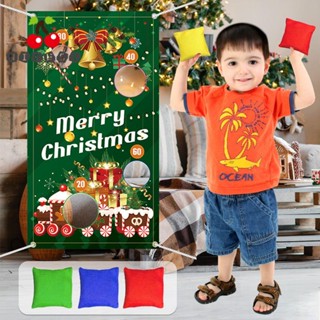 Nicesi ธงแบนเนอร์ ลายเกม Merry Christmas ขว้างปา ปลอดภัย สําหรับเด็ก ผู้ใหญ่