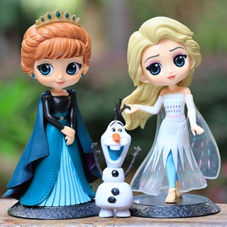 โมเดลฟิกเกอร์ อนิเมะ Frozen elsa elsa Princess Anna elsa สําหรับตกแต่งเค้ก