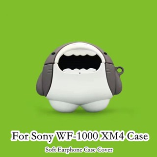 【Ĕĕ】เคสหูฟัง แบบนิ่ม กันกระแทก ลายการ์ตูน สําหรับ Sony WF-1000 XM4 WF-1000 XM4