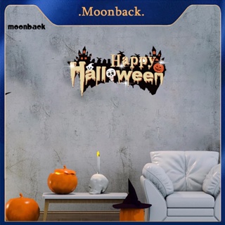 &lt;moonback&gt; ชุดสติกเกอร์พลอยเทียม รูปฮาโลวีน หลากสีสัน สําหรับตกแต่งผนังบ้าน Diy