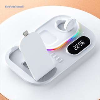 [ElectronicMall01.th] แท่นชาร์จไร้สาย สําหรับ iPhone 14 13 12 11 X Apple Watch Air-pods Samsung Galaxy Watch