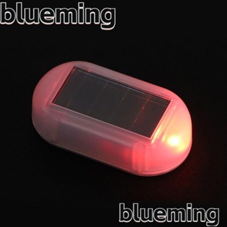 Blueming2 ไฟกระพริบ LED ABS พลังงานแสงอาทิตย์ กันขโมย สําหรับตกแต่งรถยนต์