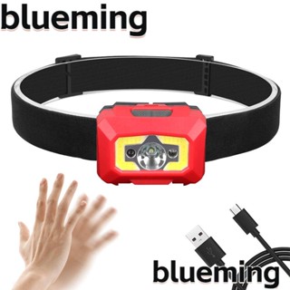 Blueming2 โคมไฟคาดศีรษะ USB 5 ความเร็ว สําหรับตั้งแคมป์กลางแจ้ง