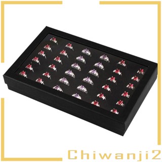 [Chiwanji2] กล่องจัดระเบียบเครื่องประดับ ตา 36 ช่อง แบบพกพา