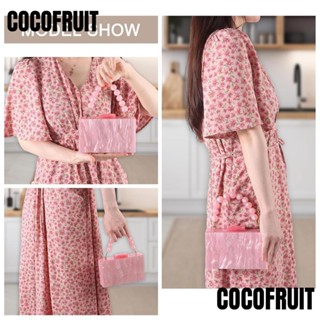 Cocofruit กระเป๋าถือ กระเป๋าสะพายไหล่ ทรงคลัทช์ แต่งสายโซ่ ประดับไข่มุก หรูหรา แฟชั่นสําหรับสตรี งานเลี้ยงตอนเย็น งานแต่งงาน