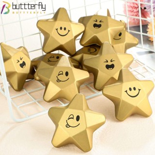 Buttterfly ลูกบอลโฟม รูปดาว สีทอง ของเล่นบรรเทาความเครียด เพื่อสิ่งแวดล้อม 10 ชิ้น