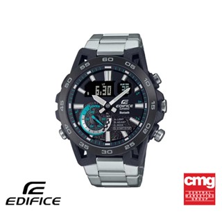 CASIO นาฬิกาข้อมือผู้ชาย EDIFICE รุ่น ECB-40DB-1ADF วัสดุสเตนเลสสตีล สีดำ