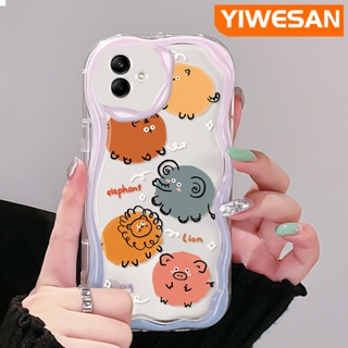 เคสโทรศัพท์มือถือ ซิลิโคนใส กันกระแทก ลายการ์ตูนสวนสัตว์น่ารัก สีสันสดใส สําหรับ Samsung A04 A04E M04 F04