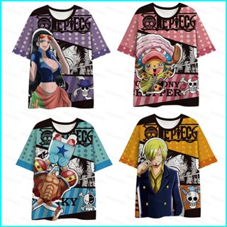 Star3 เสื้อยืดแขนสั้นลําลอง พิมพ์ลายอนิเมะ One Piece Sanji Chopper Robin 3d พลัสไซซ์ สไตล์ฮาราจูกุ สําหรับผู้ชาย และผู้หญิง