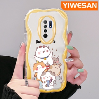 เคสโทรศัพท์มือถือใส แบบนิ่ม ลายการ์ตูนแมว กันกระแทก สําหรับ Xiaomi Redmi 10 Prime 10C 9 Prime 12C POCO C55 POCO M2