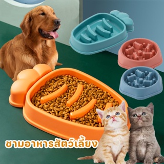 พร้อมส่😺🐶ชามอาหารสัตว์เลี้ยง ชามอาหารแมว ชามอาหารหมา แผ่นเลียสัตว์เลี้ยง Slow Feed Bowl