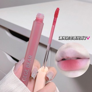 [พร้อมส่ง] ความรักแรกพบ!ลิปสติก ลิปกลอส เนื้อแมตต์กํามะหยี่ สีเหลือง ราคาถูก