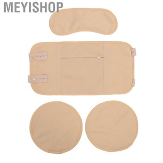 Meyishop Castor Oil Packs Set  4pcs  Prevent Leakage Adjust Length Pack Wrap Washable for Neck