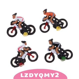 [Lzdyqmy2] โมเดลนักปั่นจักรยาน ขนาดเล็ก 0.78 นิ้ว 1:87 DIY 12 ชิ้น