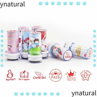 Ynatural แสตมป์ตรายางหมึกในตัว ลายการ์ตูน สําหรับตกแต่งสมุดภาพ สํานักงาน โรงเรียน