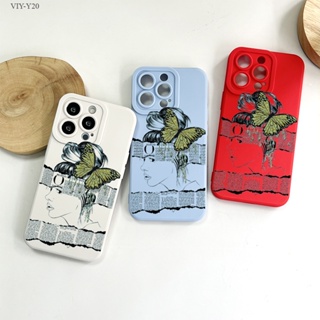 VIVO Y20 Y20i Y20S G Y12S Y12A Y17 Y15 Y12 Y16 Y19 Y91 Y95 Y91C Y1S 2021 Graffiti Butterfly  เคส เคสโทรศัพท์