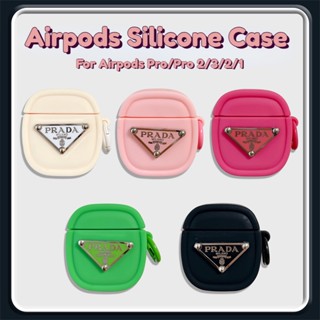 เคสหูฟังบลูทูธ ซิลิโคนนิ่ม กันกระแทก ลายฉลากโลหะ พร้อมตะขอ สําหรับ Airpods Pro Pro 2 1 2 3