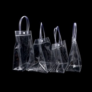 【อยู่ในการจัดส่ง】 กระเป๋าช้อปปิ้งใส Tote Tote กันน้ำ Pvc ถุงช้อปปิ้งใส