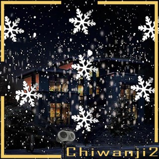 [Chiwanji2] โคมไฟ LED รูปหิมะ รีโมตคอนโทรล สําหรับตกแต่งคริสต์มาส ในร่ม กลางแจ้ง