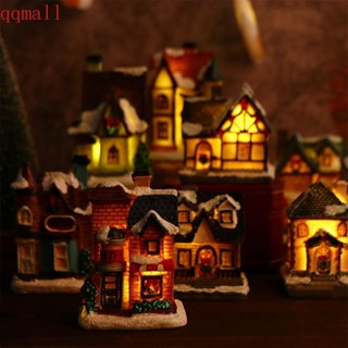 Qqmall เครื่องประดับตกแต่งบ้าน ของขวัญคริสต์มาส ตุ๊กตาจิ๋ว ฟิกเกอร์เรซิ่น งานฝีมือ ตกแต่งคริสต์มาส