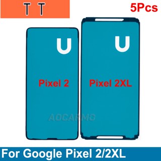  สติกเกอร์กาว หน้าจอ LCD สําหรับติดด้านหน้า Google Pixel 2 XL 2xl 5 ชิ้น ต่อล็อต