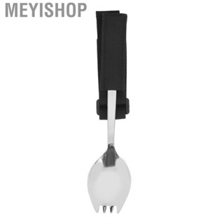 Meyishop Eating Aids Cutlery Easy Grip 2 in 1 Prevent Slip Stainless Steel Adaptive  for