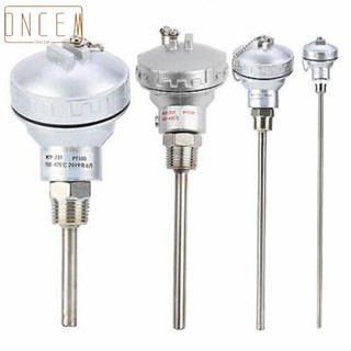 【ONCEMOREAGAIN】Sensor Probe PT1/2\ Protective Tube Rust-proof Silver Stainless Steel