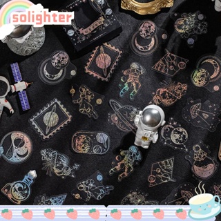 Solighter ปฏิทินสติกเกอร์ฉลาก ลายผีเสื้อ ดาวเคราะห์ สําหรับติดตกแต่งไดอารี่ เครื่องเขียน