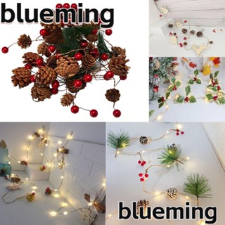 Blueming2 โคมไฟ รูปกรวยสน แบตเตอรี่ AA สําหรับตกแต่งปาร์ตี้คริสต์มาส 1 ชิ้น