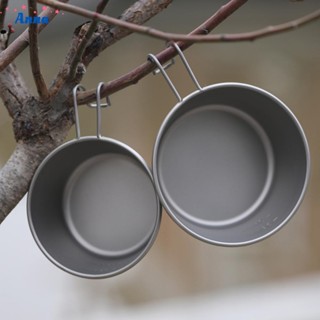 【Anna】Bowl Camping Cups Mesh Bag Outdoor Tableware Sierra Bowl Titanium Sierra Cup