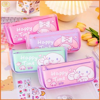 กระเป๋าดินสอ ขนาดใหญ่ จุของได้เยอะ พิมพ์ลายการ์ตูน KTS Sanrio mymelody Cinnamon น่ารัก เหมาะกับนักเรียน สําหรับใส่เครื่องเขียน