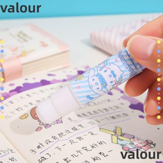 Valour กาวแท่ง ลายการ์ตูนคุโรมิ สีเจลลี่ สําหรับโรงเรียน สํานักงาน DIY 4 ชิ้น