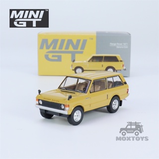 โมเดลรถยนต์ รุ่น MINI GT 1:64 Range Rover 1971 Bahama Gold Diecast ของเล่นสําหรับเด็ก