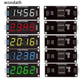 Wonda นาฬิกาดิจิทัล 4 หลัก TM1637 0.56 นิ้ว จอแสดงผล LED 7 ส่วน คุณภาพสูง สําหรับ Arduino 5 แพ็ค