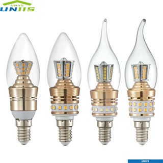 Uniis หลอดไฟ Led 5W 8W 10W 220-240V ประหยัดพลังงาน คุณภาพสูง E14 E14 แบบเปลี่ยน