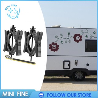 [ 2x Camper Wheel Chock Stabilizers รถพ่วงล็อคป้องกันยางเคลื่อนไหว