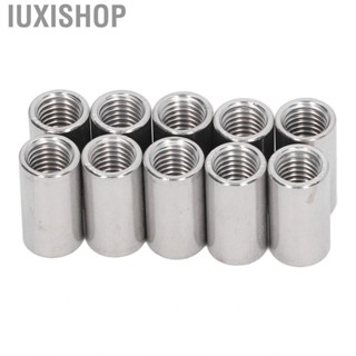 Iuxishop 10Pcs Coupling Nut Round M12 Stainless Steel Rod Connector Female