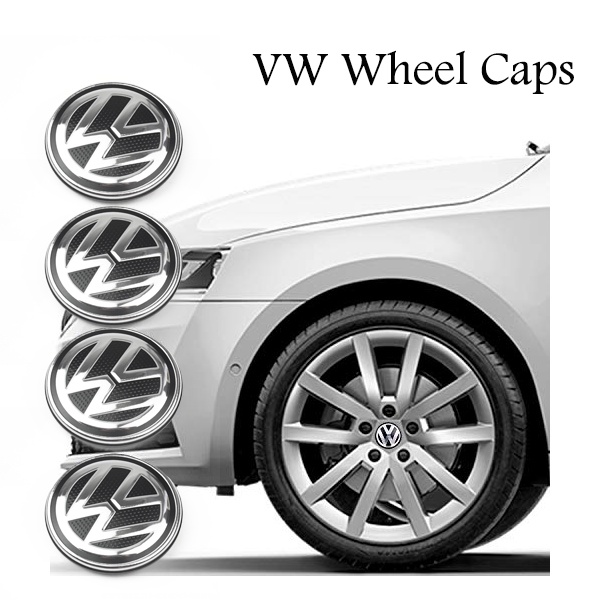 ฝาครอบล้อรถยนต์ ลายโลโก้ Volkswagen Vw 56 มม. 65 มม. คุณภาพสูง 1 ชิ้น 4 ชิ้น