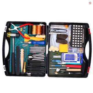 Complete Leathercraft Kit with 273 Tools and Accessories - Suitable for Beginners and Experienced Crafters