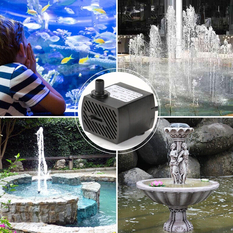 ปั๊มน้ำตู้ปลา ปั๊มน้ำ ปั๊มน้ำพัดลมไอน้ำ ปั๊มพัดลมไอเย็น ปั๊มน้ำแบบแช่ 3W 5W 10W 25W 35W - รูปที่ 3