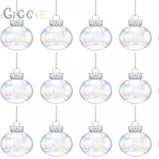 ⭐NEW ⭐Clear Fillable Christmas Decor Ball Set 6/12 Pack Rainbow Colored 2 5 Diameter