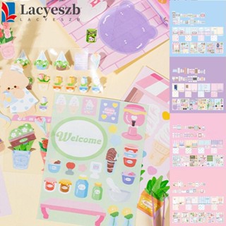 Lacyeszb หนังสือการ์ตูนหมี กระต่าย 3D แฮนด์เมด DIY สําหรับเด็กวัยหัดเดิน