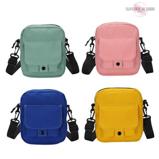 [SuperDeals888.th] กระเป๋าผ้าใบใส่เหรียญ โทรศัพท์ มีซิป สีพื้น สําหรับผู้หญิง AU