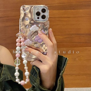 เคสโทรศัพท์มือถือ กันตก ป้องกัน ลายก้อนเมฆ ดวงจันทร์ สามมิติ สําหรับ Apple Iphone 14promax 13 11 14pro 13pro 14