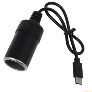 Bei สายเคเบิลแปลง USB A ตัวผู้ เป็น 12V ตัวเมีย 36W สูงสุด สําหรับรถยนต์