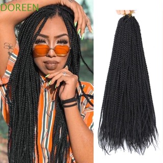 Doreen Senegalese วิกผมสังเคราะห์ สีน้ําตาล สไตล์ฮิปฮอป สีดํา สําหรับผู้หญิง