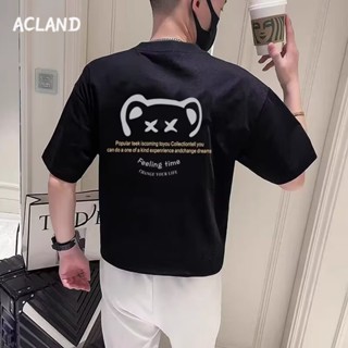 Acland เสื้อยืดผู้ชาย ผู้ชายเสื้อเชิ้ต เสื้อยืด ผ้านุ่ม ใส่สบาย ไม่หด ไม่ต้องรีด MTX2390KJ7 37Z230911