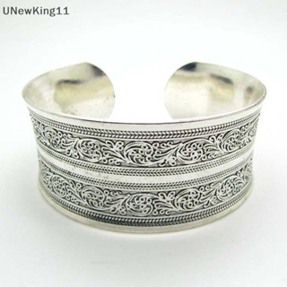 Unewking มาแรง! ใหม่ กําไลข้อมือทิเบต ทิเบต สีเงิน Totem th